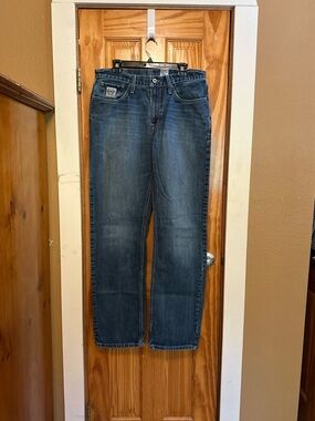 Cinch Men's Blue Straight Leg Jeans